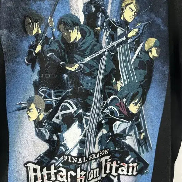 [BUNJANG] Ripple Junction Attack on Titan Cartoon Short Sleeve T-shirt / [M] RIPPLE JUNCTION 진격의거인 파이널 카툰반팔티