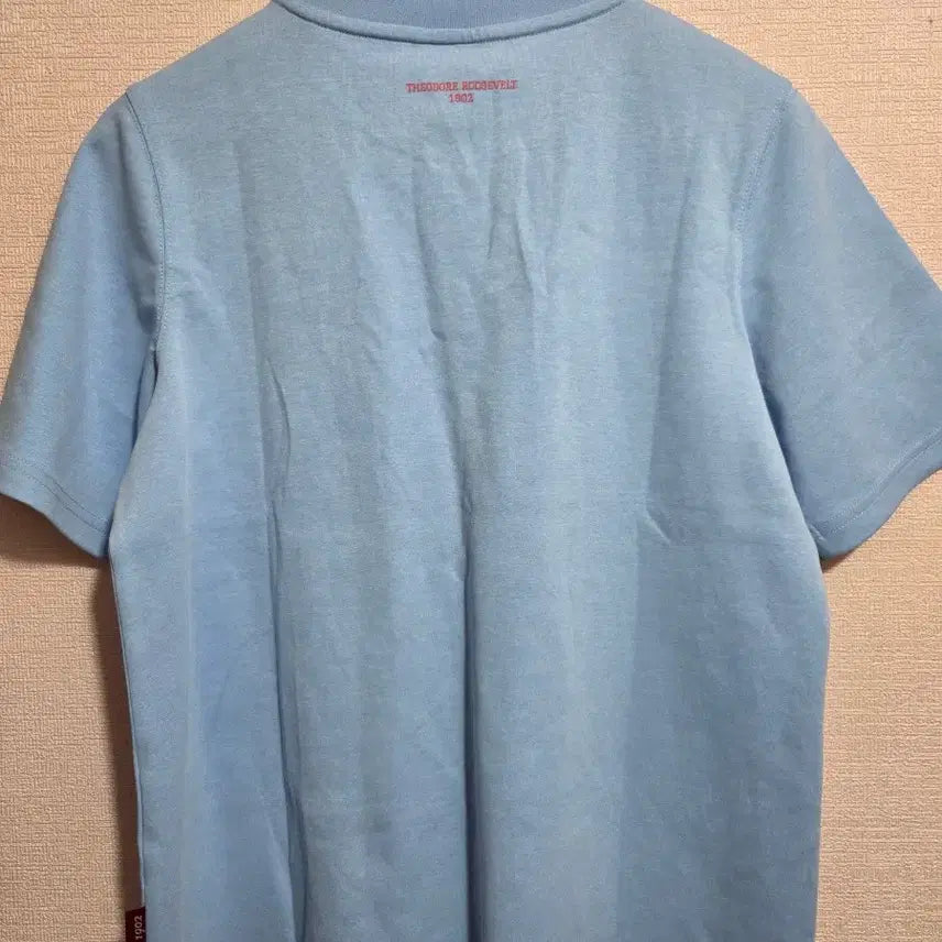 [BUNJANG] Teddy Bear Short Sleeve T-Shirt Sky Blue / 테디베어 반팔 티셔츠 스카이블루