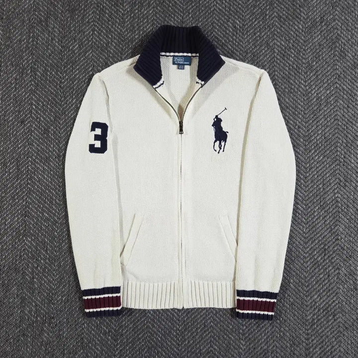 [BUNJANG] Polo Ralph Lauren Big Pony Knit Zip-up / 폴로 랄프로렌 빅포니 니트 집업