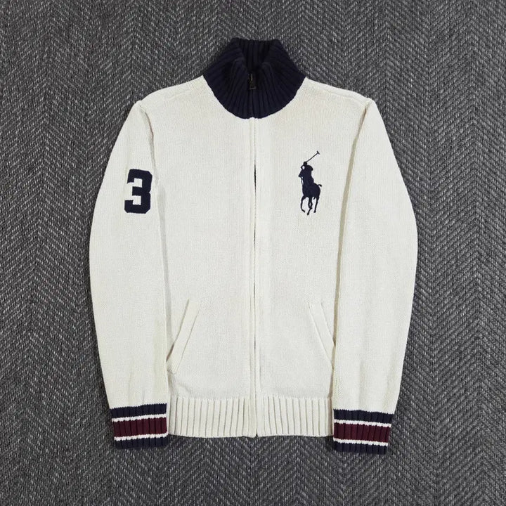 [BUNJANG] Polo Ralph Lauren Big Pony Knit Zip-up / 폴로 랄프로렌 빅포니 니트 집업