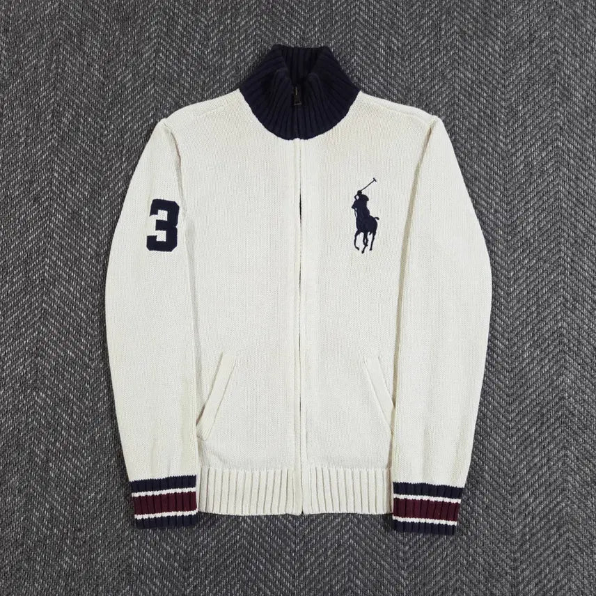 [BUNJANG] Polo Ralph Lauren Big Pony Knit Zip-up / 폴로 랄프로렌 빅포니 니트 집업
