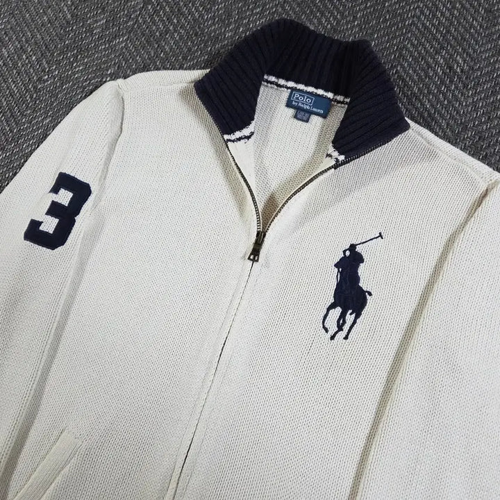 [BUNJANG] Polo Ralph Lauren Big Pony Knit Zip-up / 폴로 랄프로렌 빅포니 니트 집업