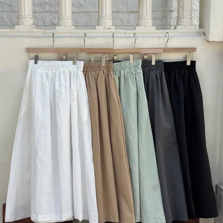 [BUNJANG] A-Line High-Waist Long Bar-Sak Skirt / 대전 여성의류 a라인 하이웨스트 롱바스락스커트