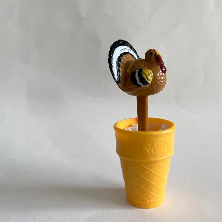 [BUNJANG] Vintage Turkey Cake Pick Cake Topper / 1970s/빈티지 칠면조 케이크픽 케이크토퍼