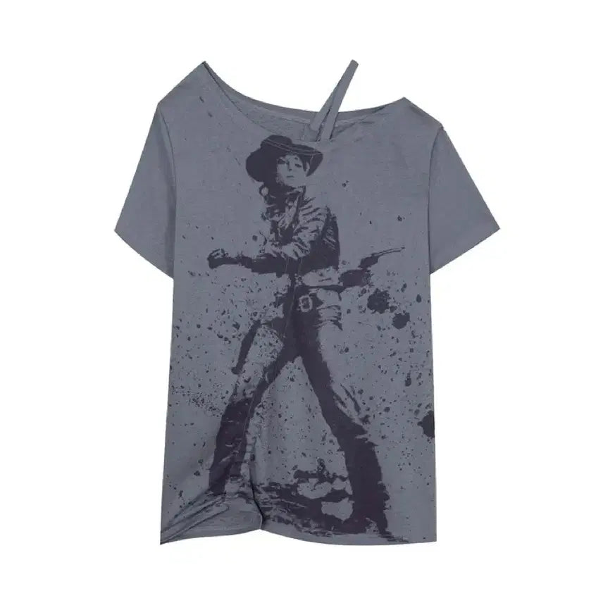 [BUNJANG] Testmechanism Doublepunch Gray Vintage T-shirt / 테스트메커니즘 더블펀치 doublepunch 티셔츠 그레이 빈티지 아캄