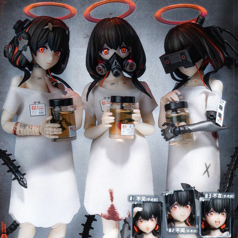[BUNJANG] SNAIL SHELL Three Wise Monkeys 1/12 Action Figure Set / 스네일쉘 SNAIL SHELL 세 원숭이 소녀 1/12 액션 피규어
