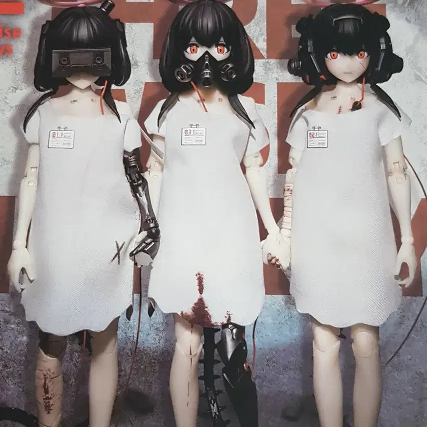 [BUNJANG] SNAIL SHELL Three Wise Monkeys 1/12 Action Figure Set / 스네일쉘 SNAIL SHELL 세 원숭이 소녀 1/12 액션 피규어
