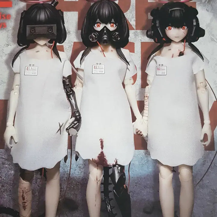 [BUNJANG] SNAIL SHELL Three Wise Monkeys 1/12 Action Figure Set / 스네일쉘 SNAIL SHELL 세 원숭이 소녀 1/12 액션 피규어