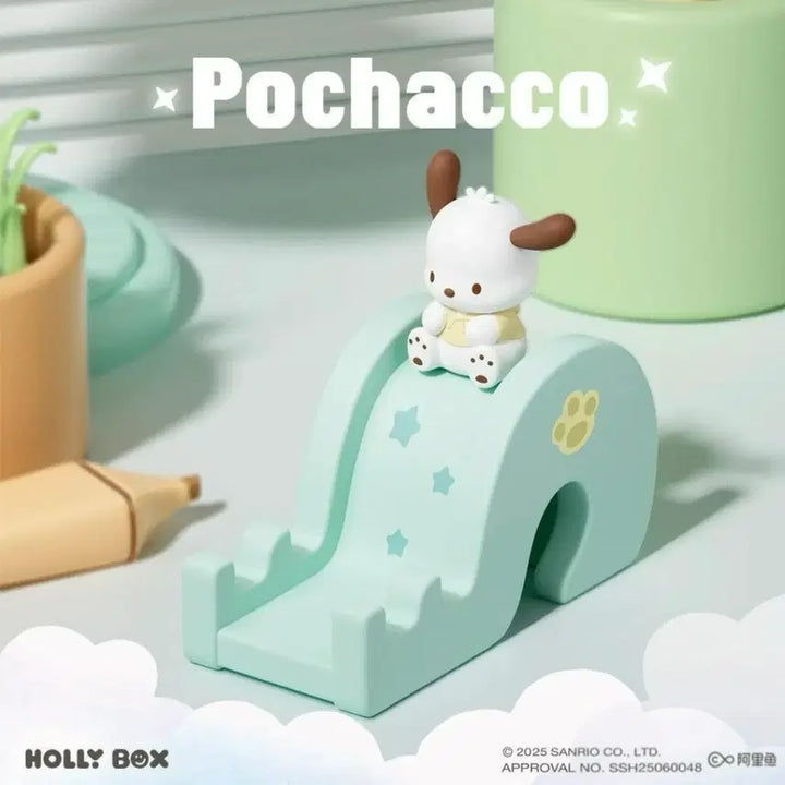 [BUNJANG] Sanrio Pochacco Slide Phone Stand Holder Figure / (미개봉) 산리오 포차코 슬라이드 폰 스탠드 거치대 미끄럼틀 피규어
