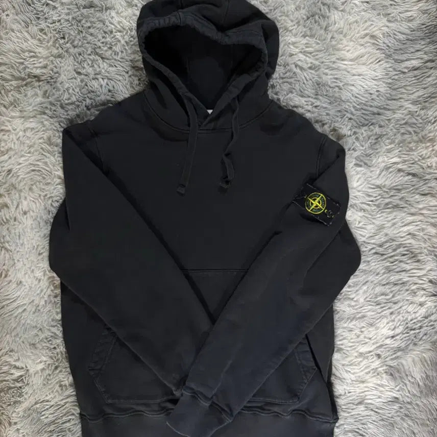 [BUNJANG] Stone Island Compass Patch Hoodie / 스톤아일랜드 후드티