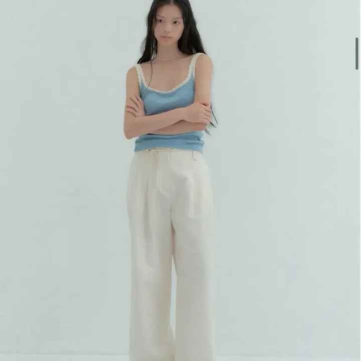 [BUNJANG] 플로움 새상품 crispy air pants 여성와이드팬츠 여성여름슬랙스 / 플로움 새상품 crispy air pants 여성와이드팬츠 여성여름슬랙스