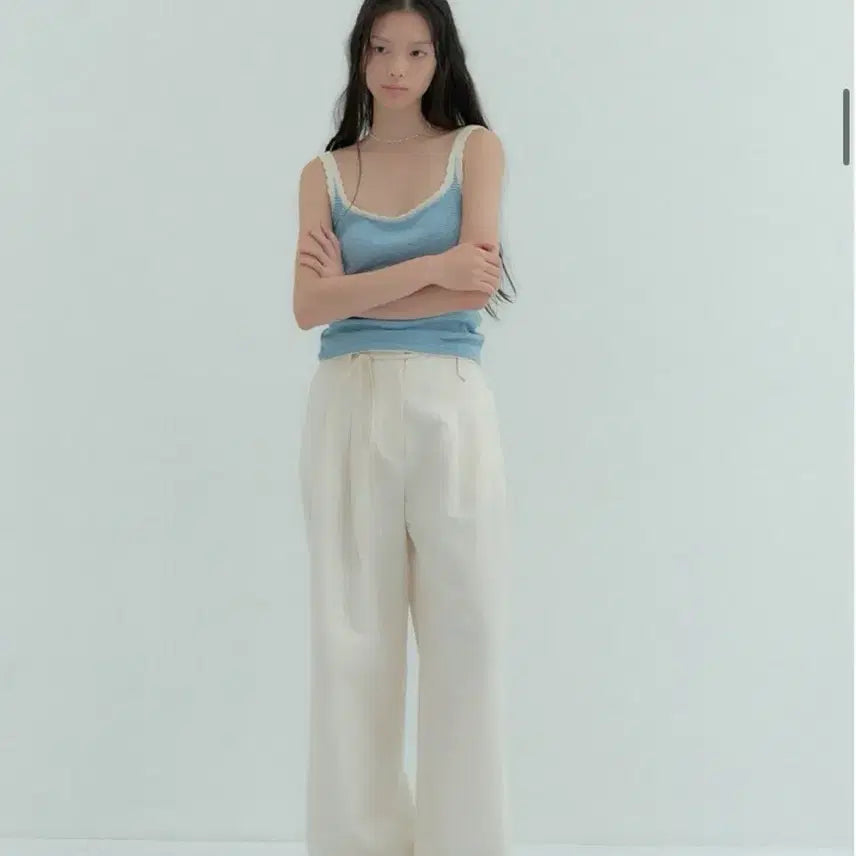 [BUNJANG] 플로움 새상품 crispy air pants 여성와이드팬츠 여성여름슬랙스 / 플로움 새상품 crispy air pants 여성와이드팬츠 여성여름슬랙스