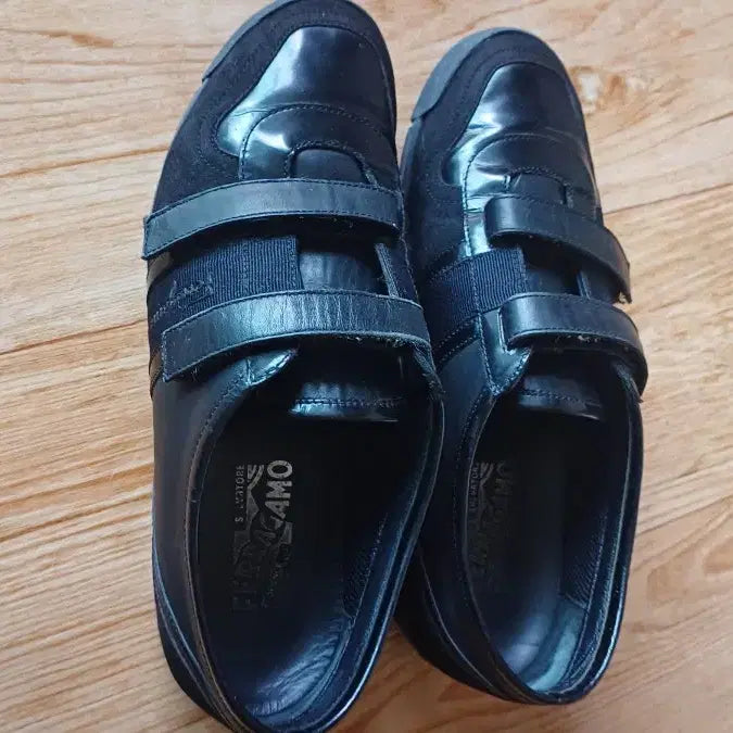 [BUNJANG] Salvatore Ferragamo Velcro Strap Leather Shoes / 살바토레 페라가모 벨크로 스트랩 레더 235mm
