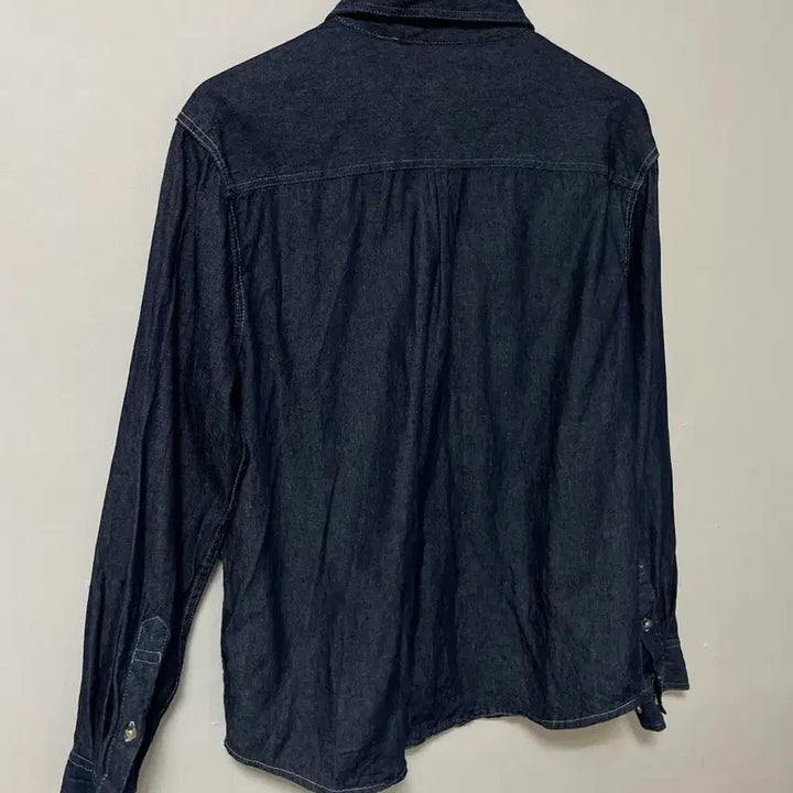 [SOLD OUT] 100-105 UNIQUE 아메카지 데님 셔츠 청남방 정품