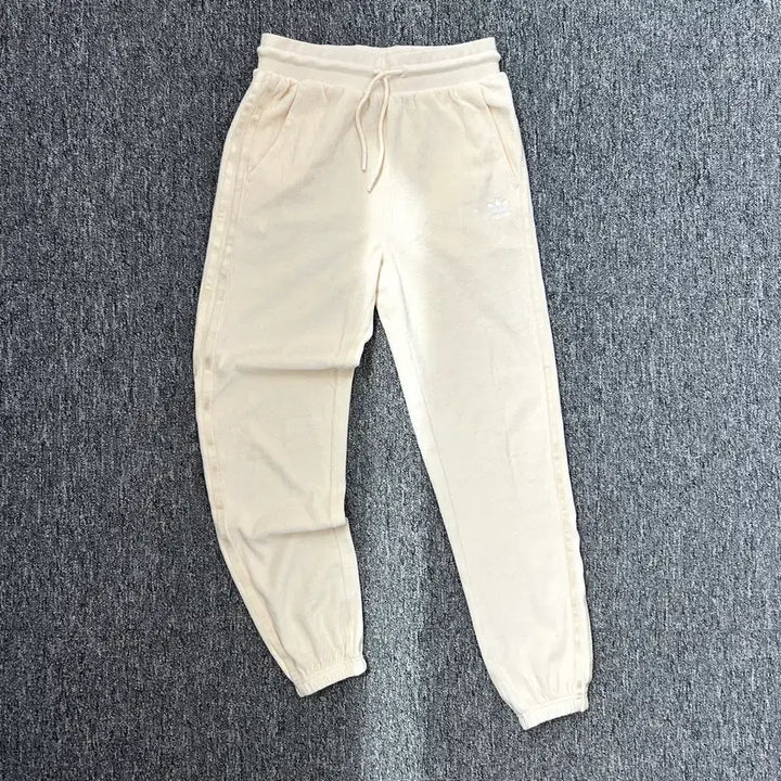 [BUNJANG] Adidas Beige Firebird Fleece Jogger Pants / 아디다스 베이지 파이어버드 기모 조거 팬츠