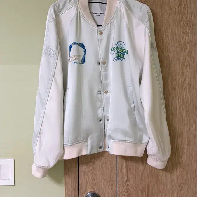 [SOLD OUT] 우영미 24ss 자수 바시티 자켓 판매