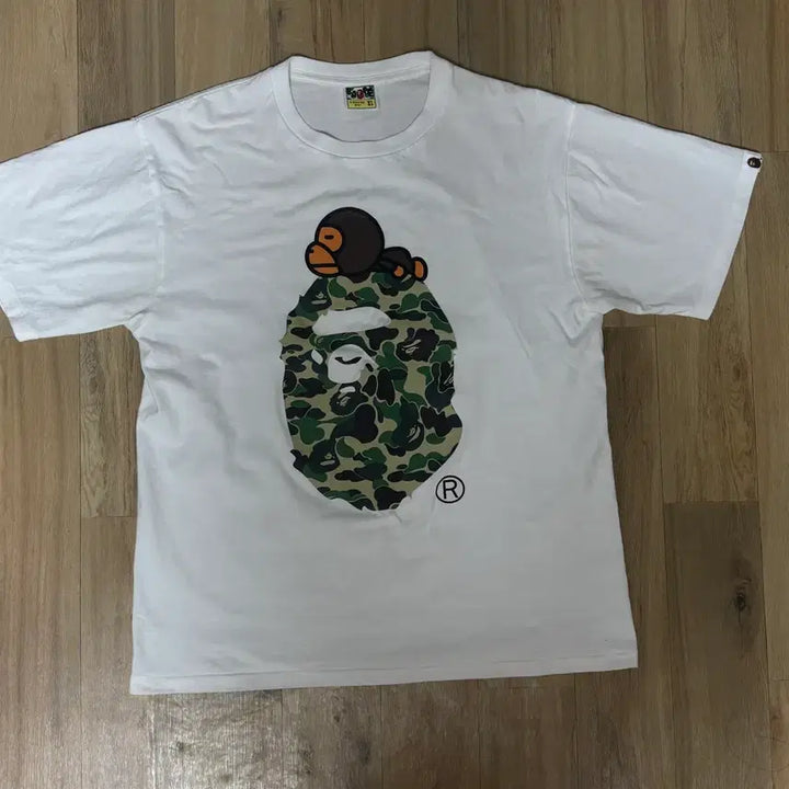 [BUNJANG] BAPE White Camo Short Sleeve T-shirt / 베이프 화이트 카모 반팔 티셔츠
