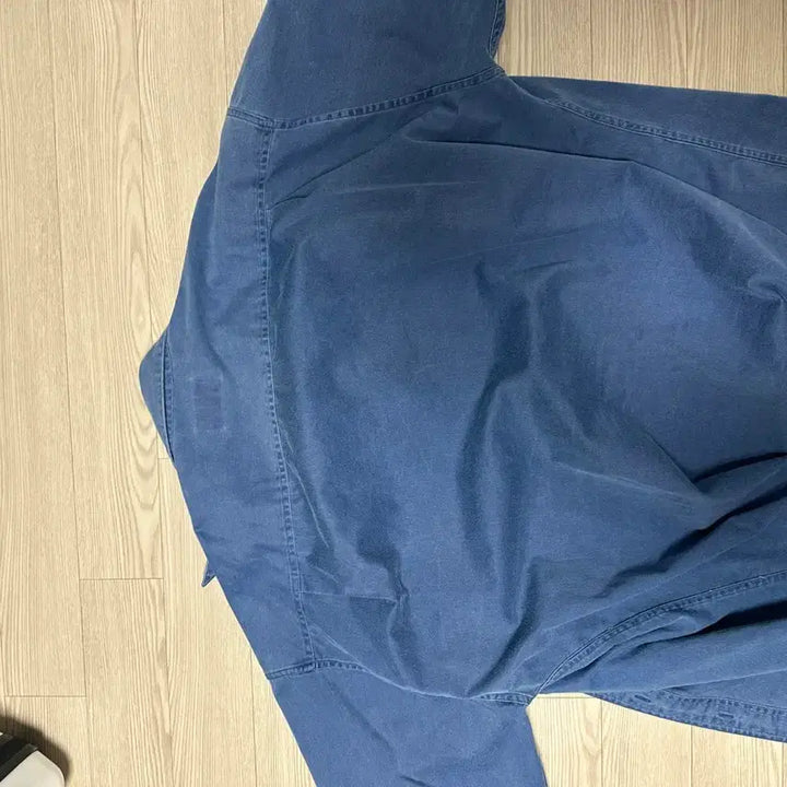 [BUNJANG] Carhartt Vintage Blue Short Sleeve Shirt / 칼하트 빈티지 블루 반팔 셔츠