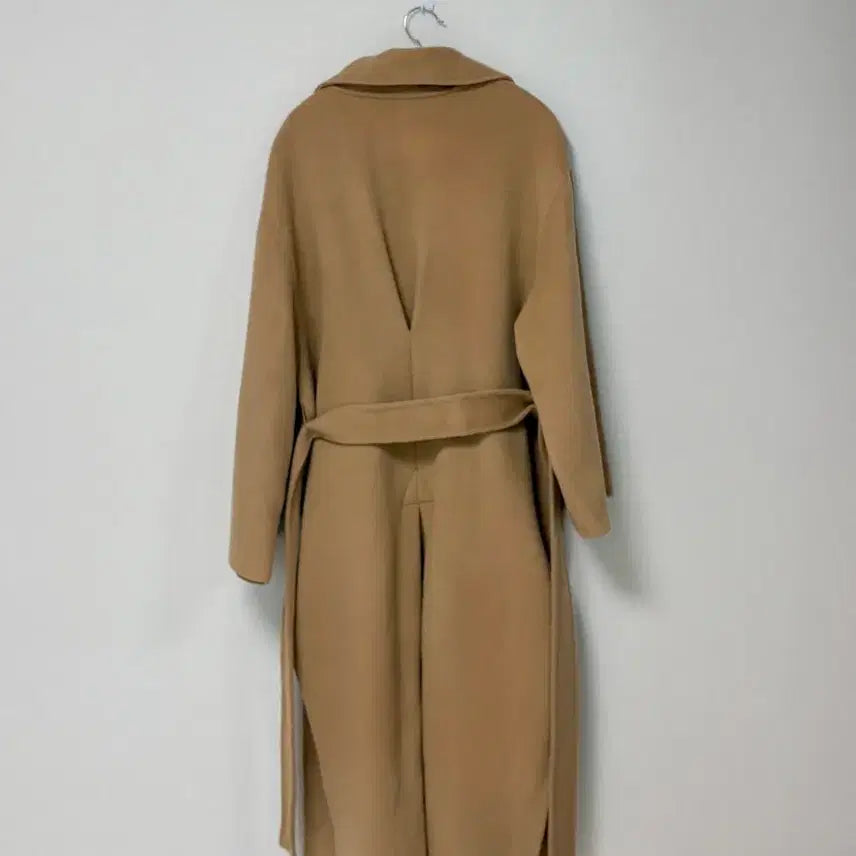 [BUNJANG] Wool 90% Handmade Long Coat - Beige / 울 90 핸드메이드 베이지 롱코트