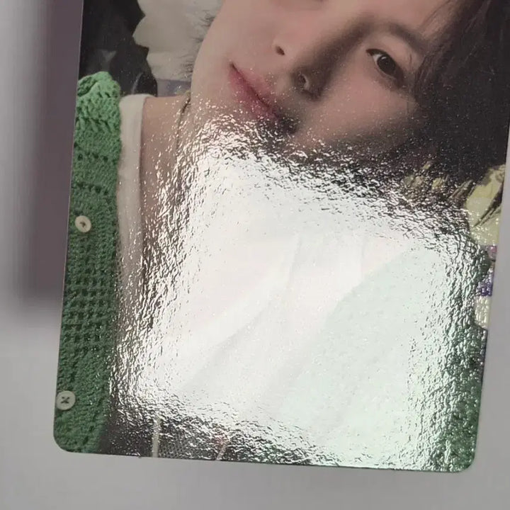 [BUNJANG] Heaven Woozi Green Cardigan Photocard / 헤븐 음악의 신 우지 초록가디건 포카 판매합니다