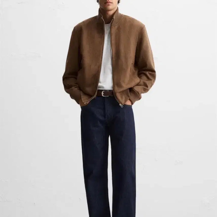 [BUNJANG] Zara Suede Jumper M / 자라 스웨이드 점퍼 m