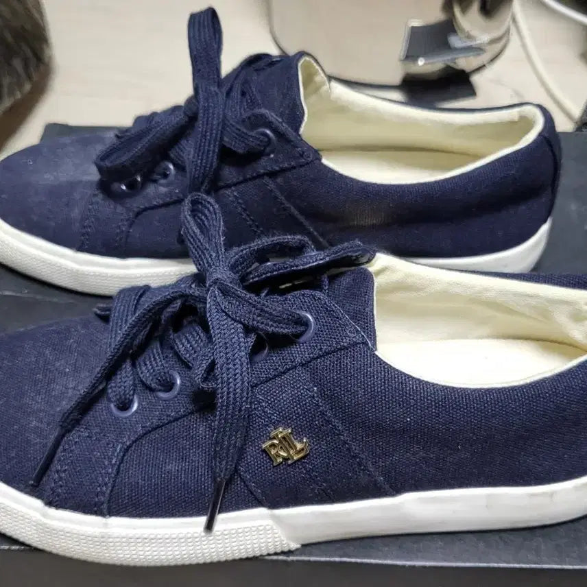 [BUNJANG] Polo Ralph Lauren Navy Sneakers 235mm / 폴로 랄프로렌 네이비 스니커즈 235mm 상태매우좋음
