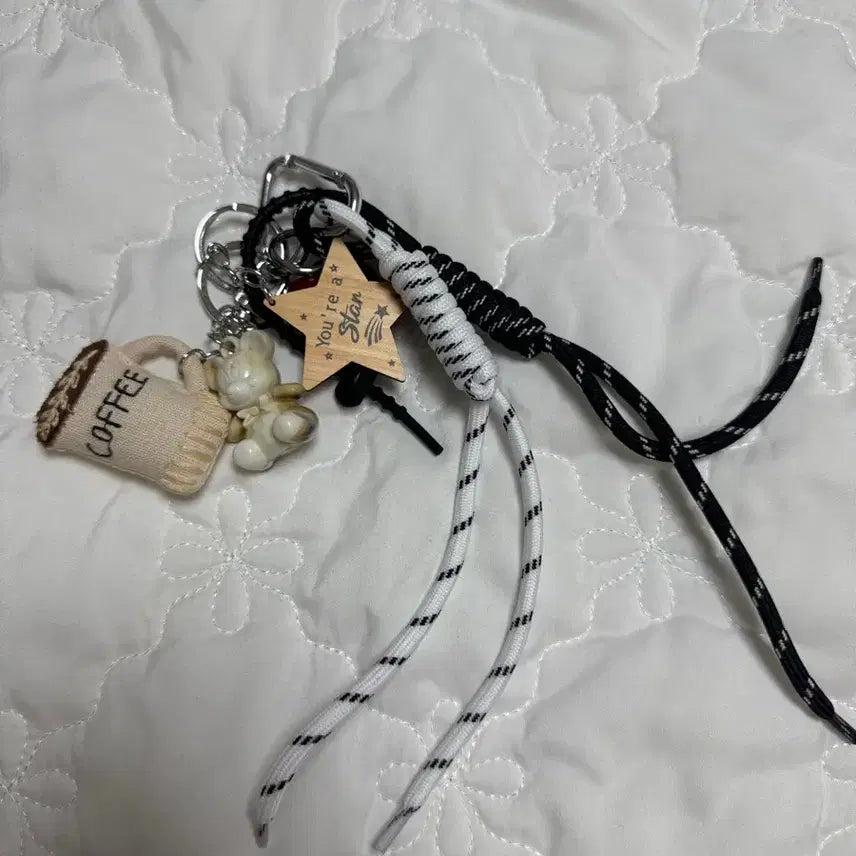 [BUNJANG] Assorted Keyrings (Star/Teddy Bear/Coffee) / 다양한 키링 모음 (별/곰돌이/커피)