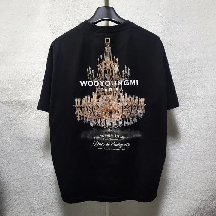 [BUNJANG] Wooyoungmi 25FW Chandelier Back Logo T-Shirt / [신형] 50 / 25FW 우영미 샹들리에 백로고 반팔티