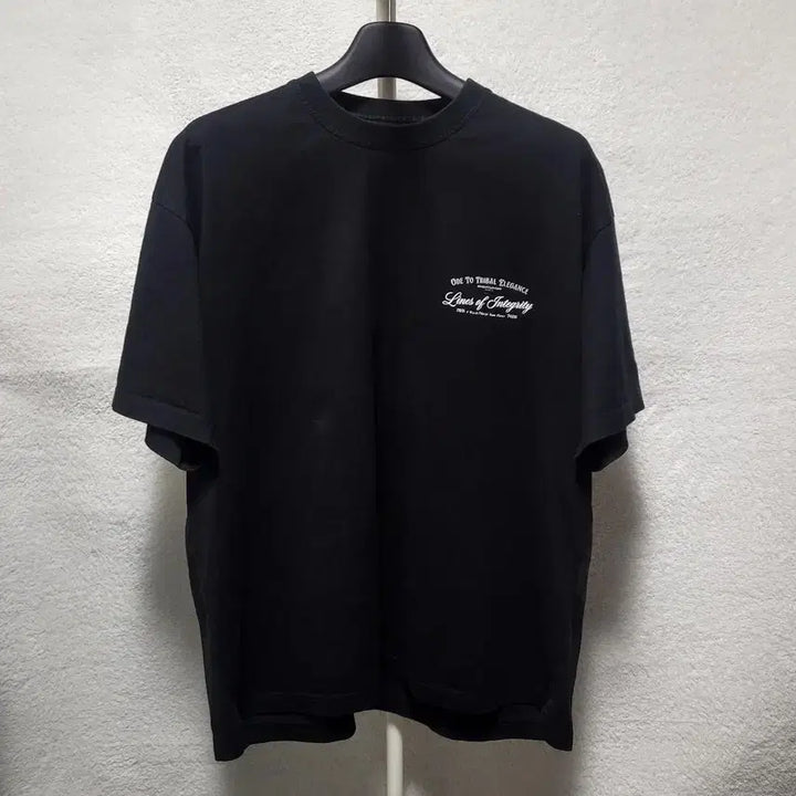 [BUNJANG] Wooyoungmi 25FW Chandelier Back Logo T-Shirt / [신형] 50 / 25FW 우영미 샹들리에 백로고 반팔티
