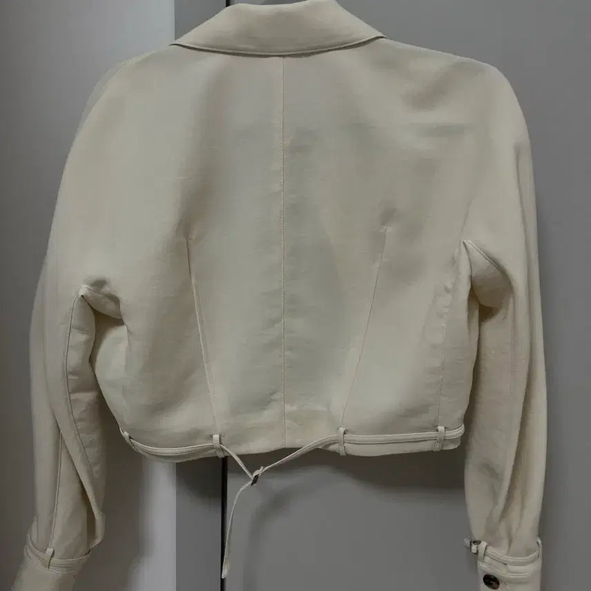 [BUNJANG] Objet Cropped Trench Jacket (Size 55) / 오브제 크롭 트렌치 자켓(55)