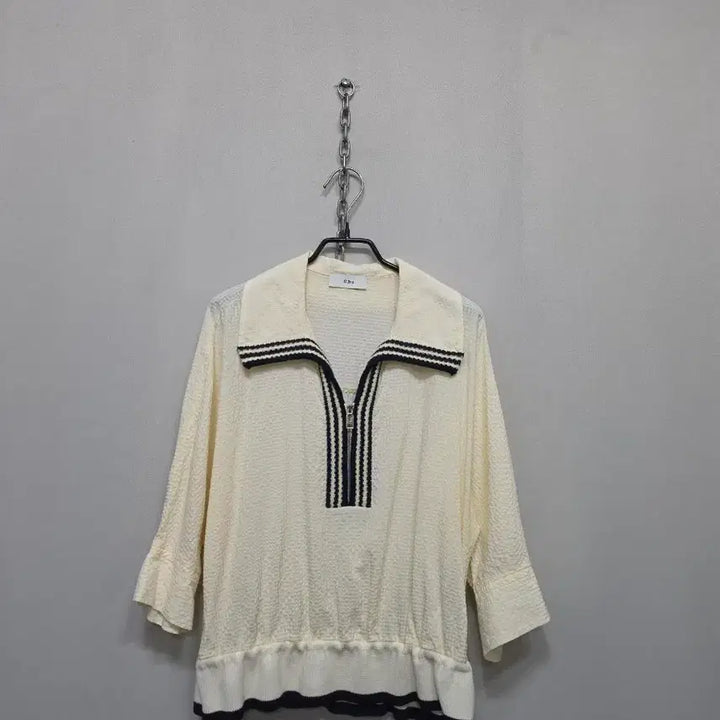 [BUNJANG] Ozsecon Zip-up Blouse / 오즈세컨  집업 블라우스 (23년제조)
