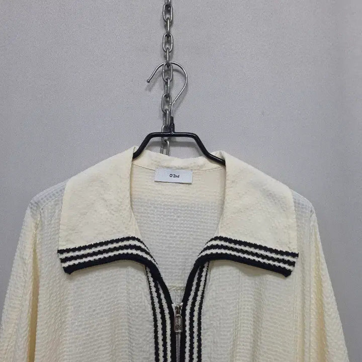 [BUNJANG] Ozsecon Zip-up Blouse / 오즈세컨  집업 블라우스 (23년제조)