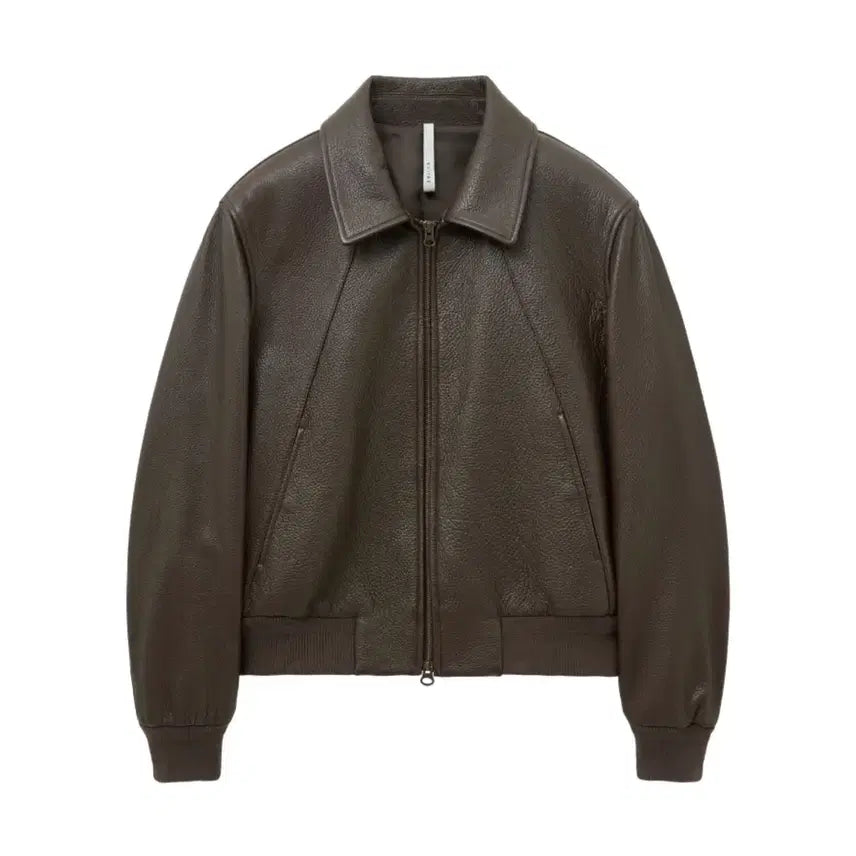 [BUNJANG] Noir Goat Shrunken Leather Blouson / 노이어 고트 슈렁큰 레더 블루종