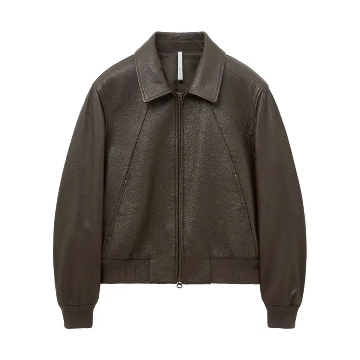 [BUNJANG] Noir Goat Shrunken Leather Blouson / 노이어 고트 슈렁큰 레더 블루종