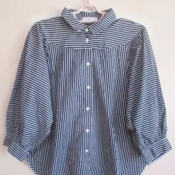 [BUNJANG] Mango Navy Boxy Blouse / Mango 네이비 박시한 블라우스