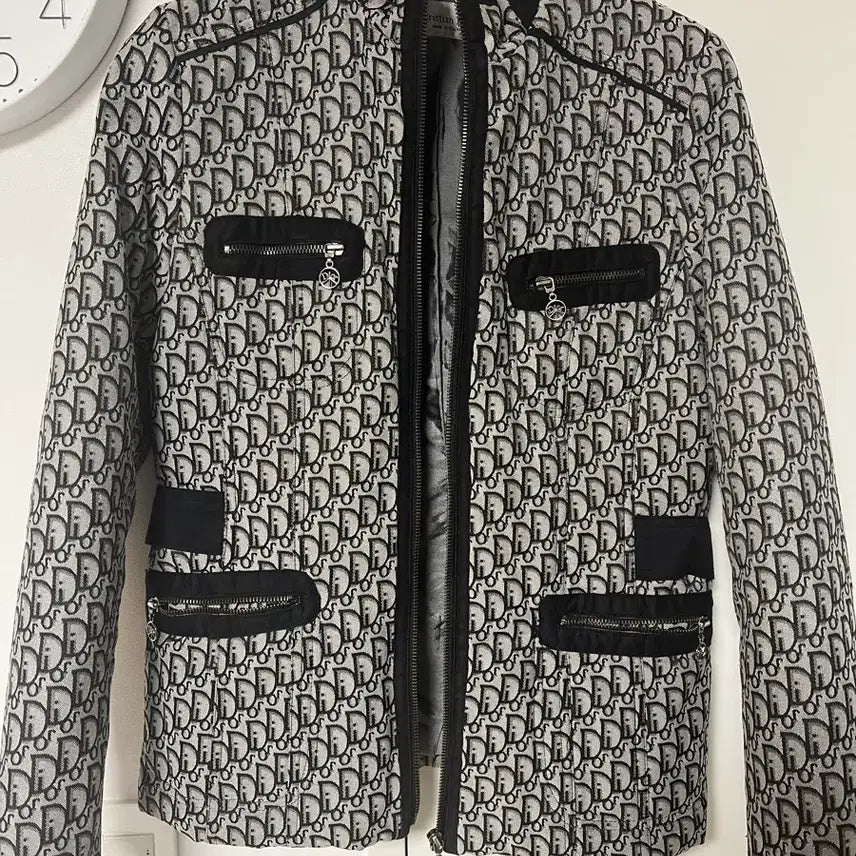 [BUNJANG] Christian Dior Oblique Jacquard Jacket Vintage / 크리스찬 디올 오블리크 자카드 자켓 빈티지