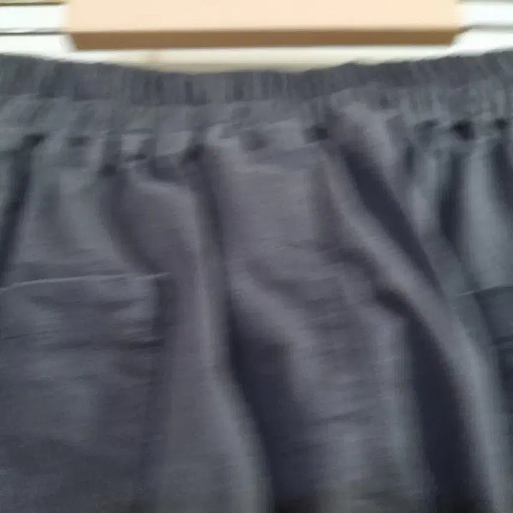 [BUNJANG] Elastic Waist Straight Leg Pants - Charcoal / 여름. 스판 밴딩. 면. 일자통바지. 허리30까지.  먹색
