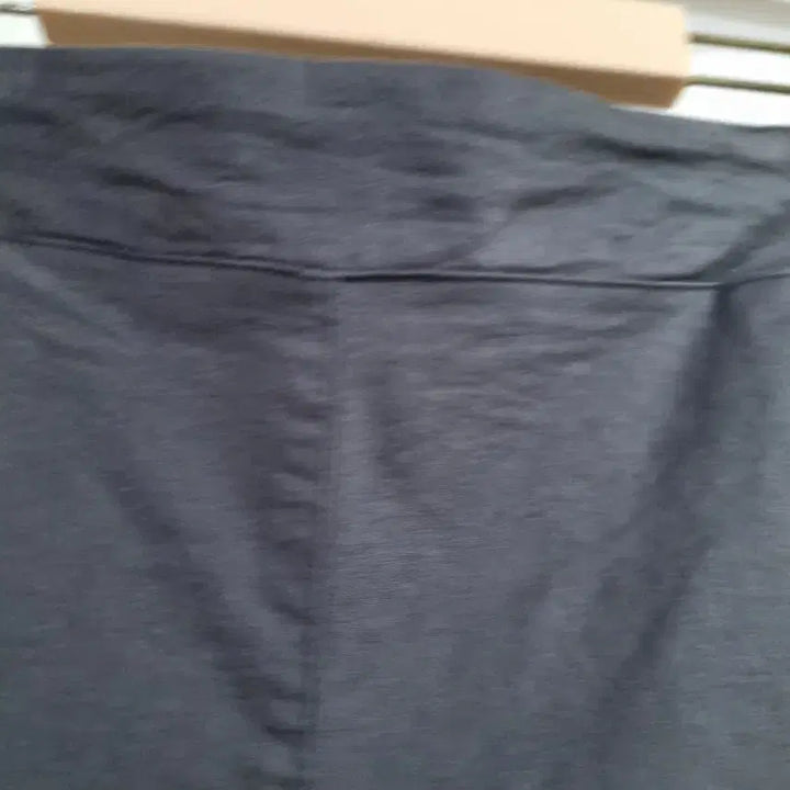 [BUNJANG] Elastic Waist Straight Leg Pants - Charcoal / 여름. 스판 밴딩. 면. 일자통바지. 허리30까지.  먹색