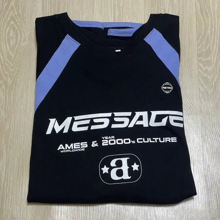 [BUNJANG] Amees Worldwide Raglan Long Sleeve Tee Black / 아메스 월드와이드 롱슬리브