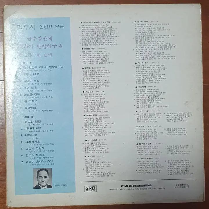 [BUNJANG] Kim Boo-ja New Folk Song Collection LP / 김부자 신민요모음 LP 음반