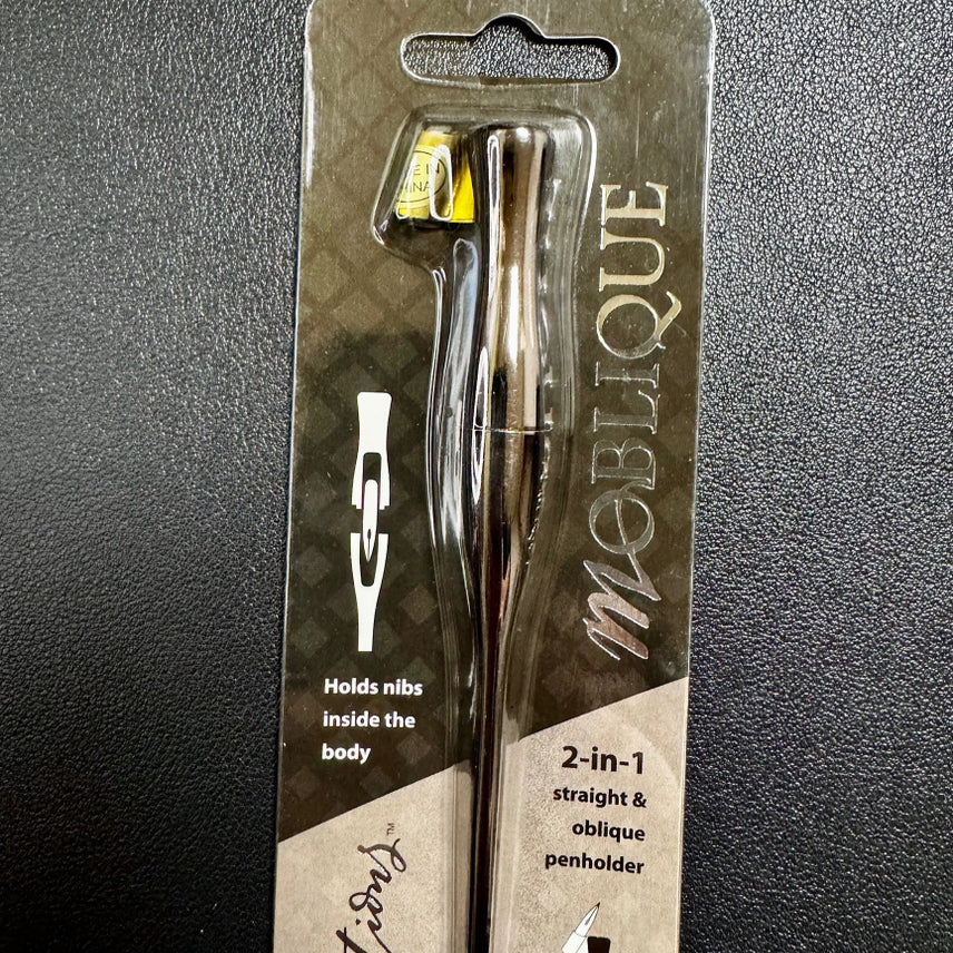 [BUNJANG] Moblique Chrome Moonlight Shadow 2-in-1 Penholder / [미개봉] 모블리크 딥펜용 펜대 크롬 문라이트 섀도우 펜홀더