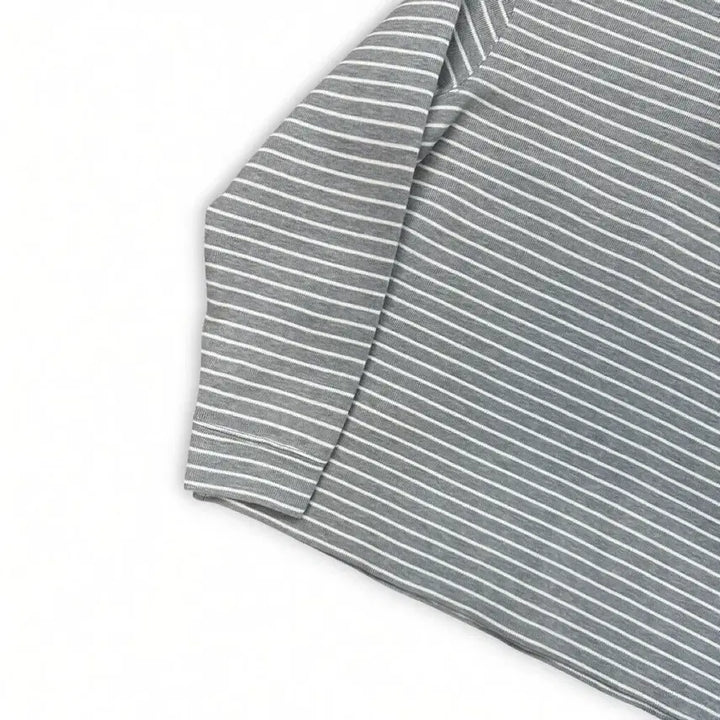 [BUNJANG] Polo Ralph Lauren Striped Henley Sweatshirt / 폴로 랄프로렌 스트라이프 헨리넥 맨투맨