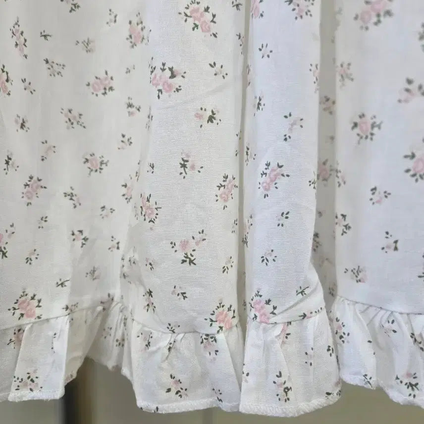 [BUNJANG] Flower Pattern Tiered Long Skirt / 플라워 패턴 캉캉 롱 스커트