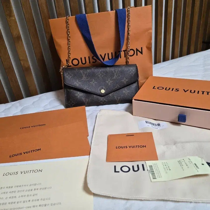 [BUNJANG] Louis Vuitton Chain Wallet Crossbody Bag / 풀박/루이비통 장지갑 겸 체인백.루이비통 가방 크로스백.숄더백