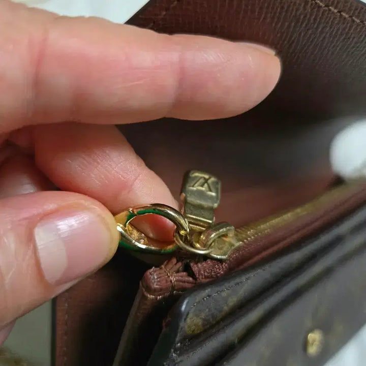 [BUNJANG] Louis Vuitton Chain Wallet Crossbody Bag / 풀박/루이비통 장지갑 겸 체인백.루이비통 가방 크로스백.숄더백