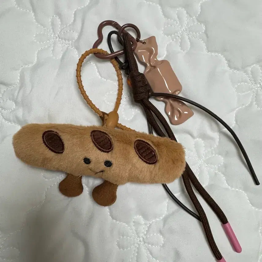 [BUNJANG] Teddy Bear and Candy Keyring Set / 캐릭터 인형 키링 세트 (곰돌이/사탕)