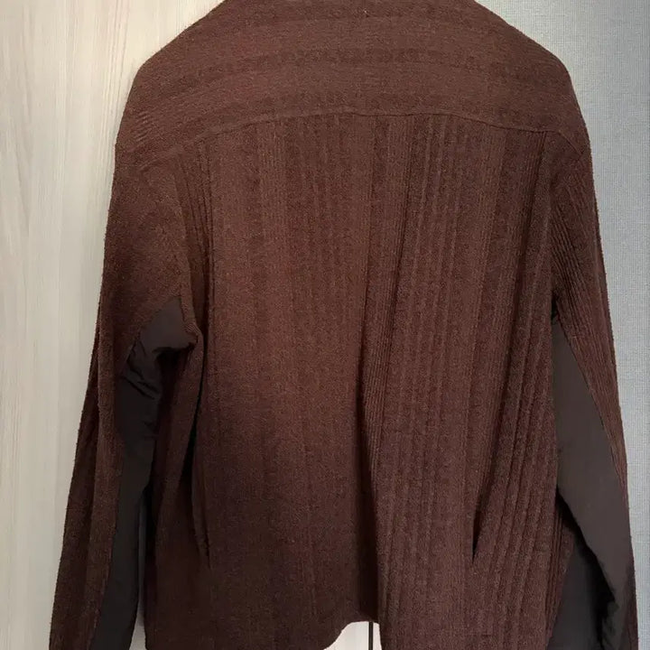 [BUNJANG] Polytelu Knit Zip-up Blouson Brown / [4] 폴리테루 니트집 블루종 브라운