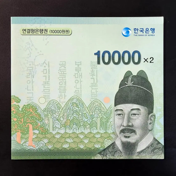 [BUNJANG] 10,000 Won Banknote Pair 2011 / 연결형 은행권 (만원 두장) 지폐 2011