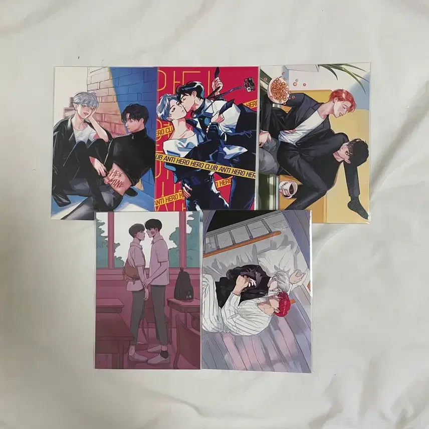 [BUNJANG] BTS Jungkook Jimin Fanart Postcard Set / 국민 팬아트 엽서 세트 국민 회지 소장본 방탄 정국 지민