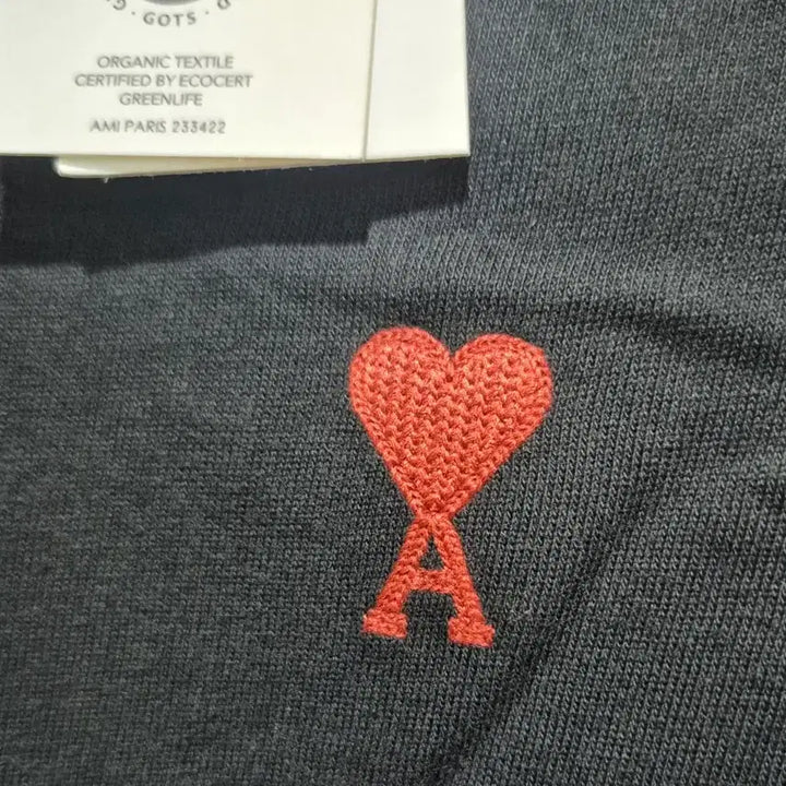 [BUNJANG] AMI Small Heart T-shirt Black XS / 아미 스몰 하트 반팔티 블랙 XS 새상품